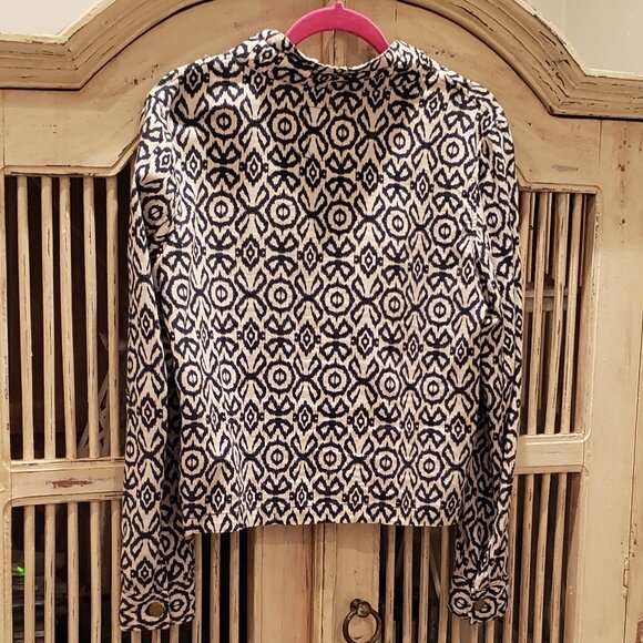 Cali 1850 Linen Blend Zippered Jacket - Picture 6 of 9